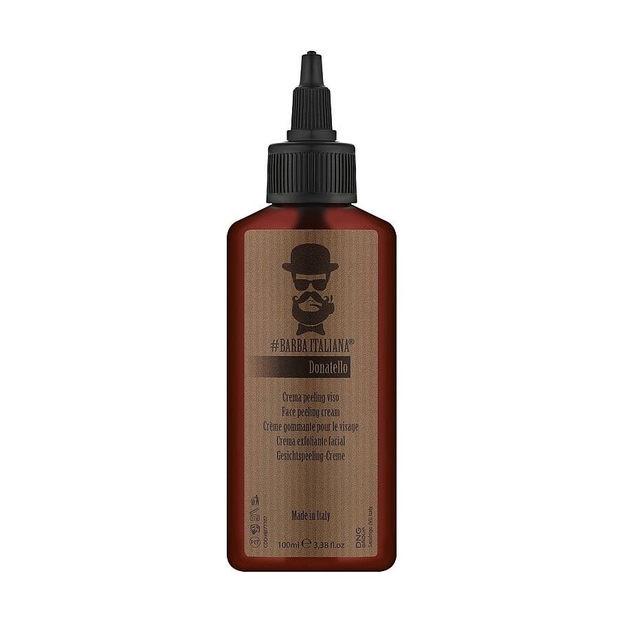 Чоловічий крем-пілінг для бороди Barba Italiana Donatello Face Peeling Cream проти лущення шкіри, 100 мл